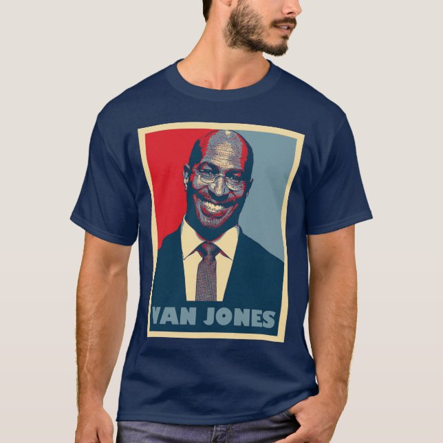 T-shirt Van Jones vintage (Devant)