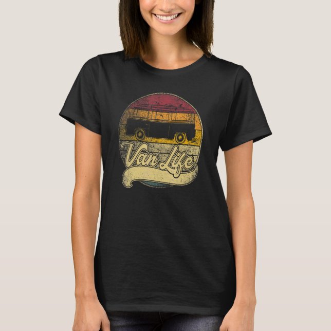 T-shirt Van Life Camper Camp Retro les années 70 80s Camp  (Devant)