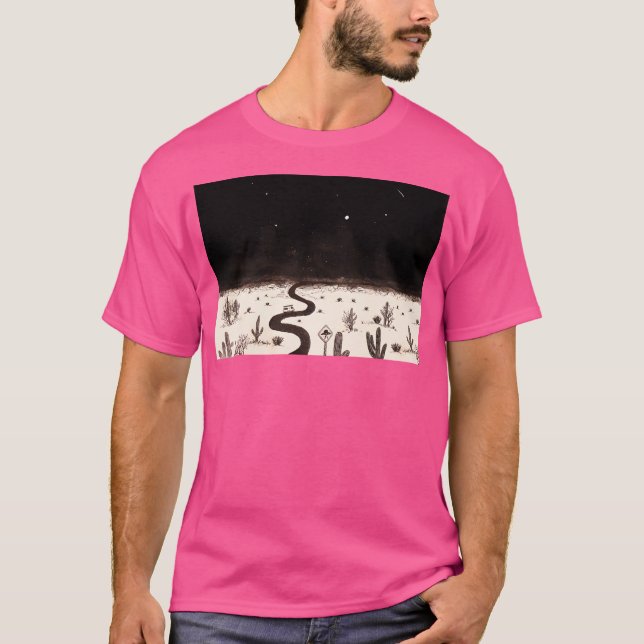 T-shirt Van Life Desert Ufo Watcher (Devant)
