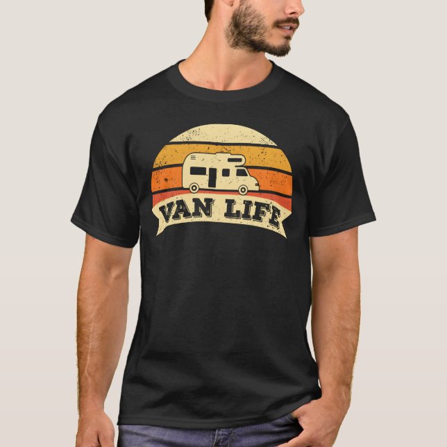 T-shirt Van Life Rv Camping Camper Caravan Motorhome Gift  (Devant)
