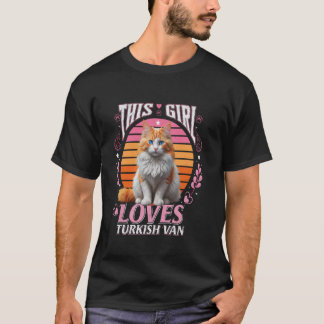 T-shirt Van Turc CETTE FILLE ADORE SON CHAT Van Turc