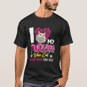 T-shirt Van Turc Chat J'AIME MON VAN TURQUE À MOON Cat