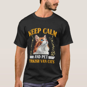 T-shirt Van Turc RÉFLÉCHIR ET CAResser LES CHATS VAN TURC 