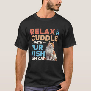 T-shirt Van Turc SE RELAXER ET CUDDLER AVEC LE CHAT VAN TU