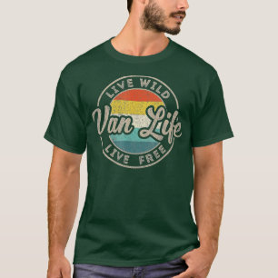 T-shirt Van Vie Vêtements Retro Vintage Van Dwellers Vanli