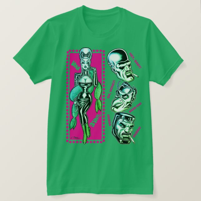 T-shirt Vana DeVinyl™/Sifflets/Green (Design devant)