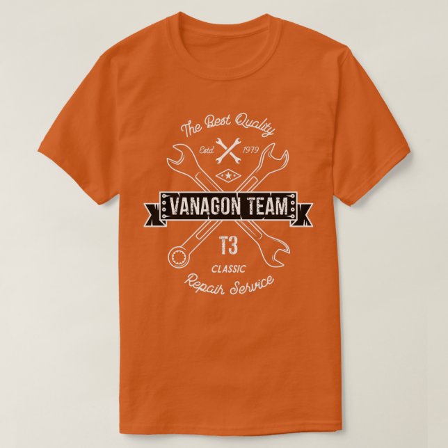 T-shirt Vanagon Team T3 Service de réparation Drôle dire c (Design devant)