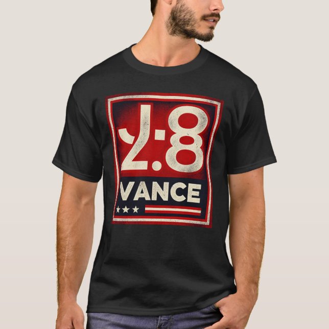 T-shirt Vance 2028 J.D Vance Campagne Support (Devant)