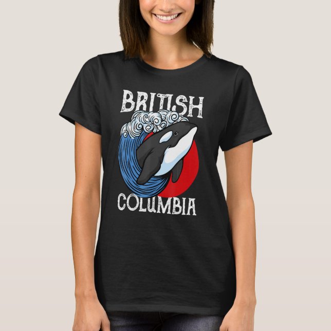 T-shirt Vancouver British Columbia Orca Whale (Devant)