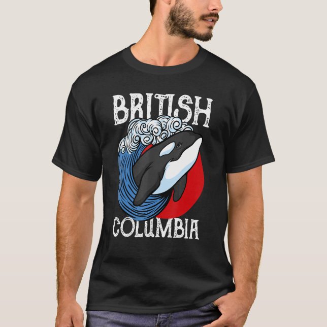 T-shirt Vancouver British Columbia Orca Whale (Devant)