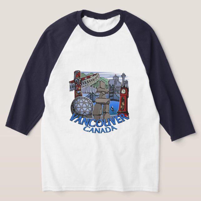 T-shirt Vancouver Canada Monument Vancouver Jersey Tee (Poser)