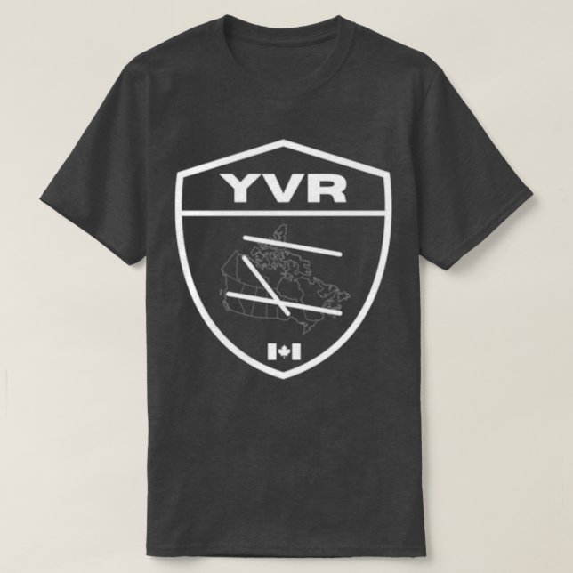 T-shirt Vancouver International Airport YVR Crest  (Design devant)