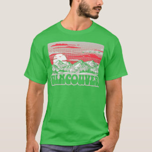 T-shirt Vancouver Montagnes Vintages des années 80 Retro G