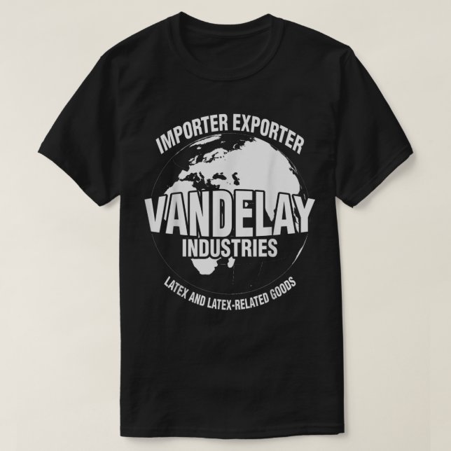 T-shirt Vandelay Industries Marchandises Liées Au Latex No (Design devant)