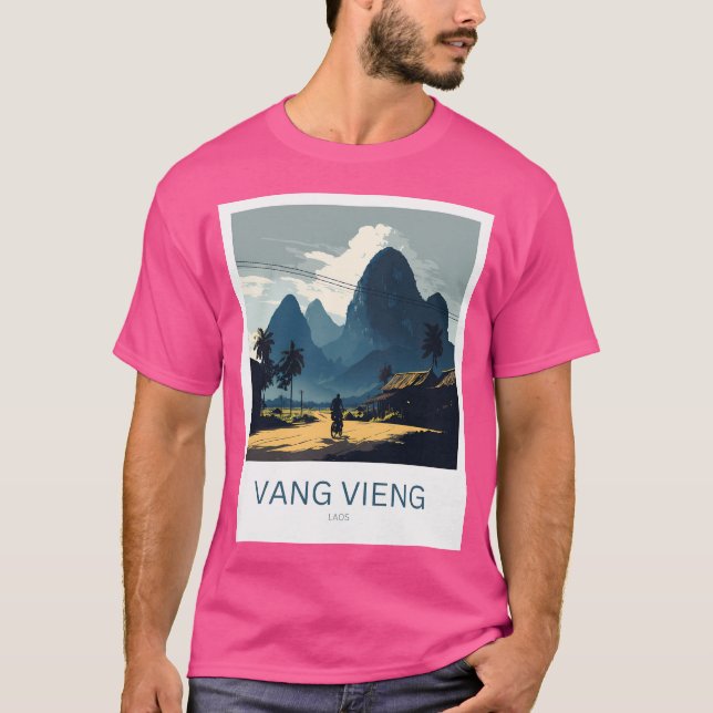 T-shirt Vang Vieng Laos (Devant)