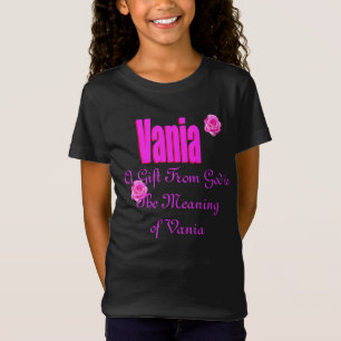 T-Shirt Vania Girls Name Logo,
