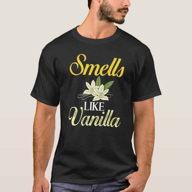 T-shirt Vanilla Haricots Extrait Bourbon Crème de crème Pâ (Devant)