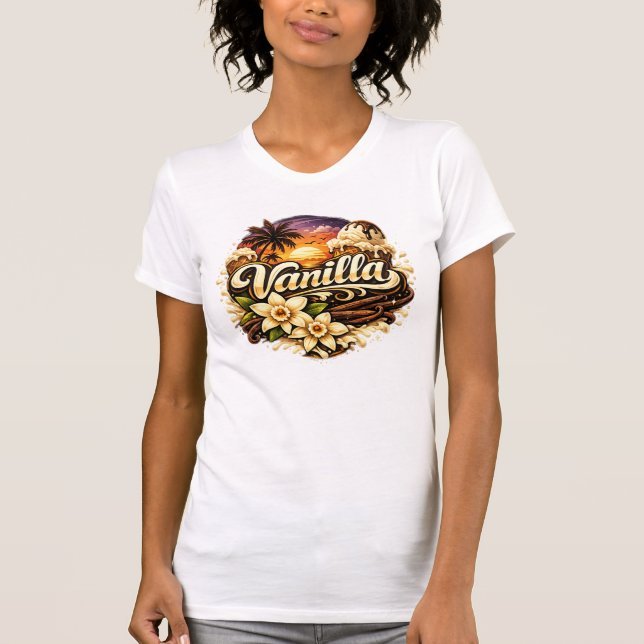 T-shirt Vanilla - Vintage Design (Devant)
