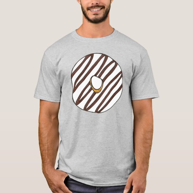 T-shirt Vanille de chocolat Zèbre de la truite beignets de (Devant)