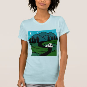 T-shirt VANLIFE Trees Forest Mountain Explorez l'aventure