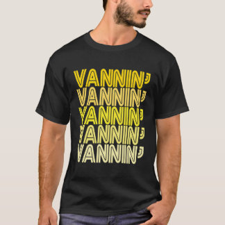 T-shirt Vannin Yellow Retro Vanner Vanning Nation Van Life