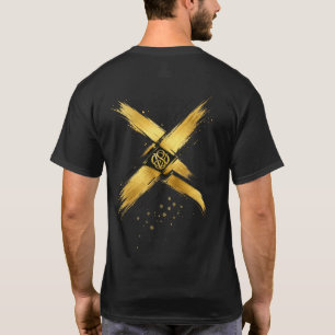 T-Shirt VANOSTÈ Gold X Graphique – Minimaliste Str