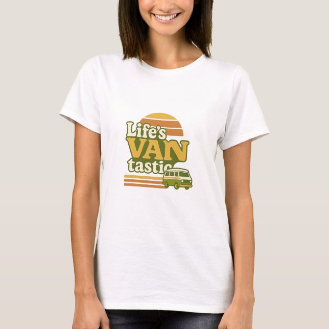 T-shirt VANtastic Retro les années 70 Van Graphic (Devant)