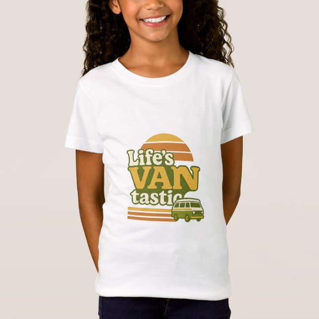 T-Shirt VANtastic Retro les années 70 Van Graphic (Devant)