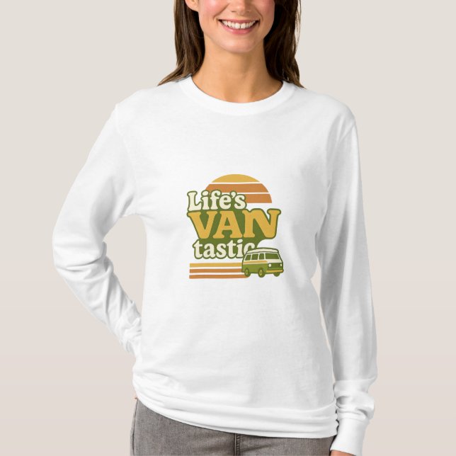 T-shirt VANtastic Retro les années 70 Van Graphic (Devant)