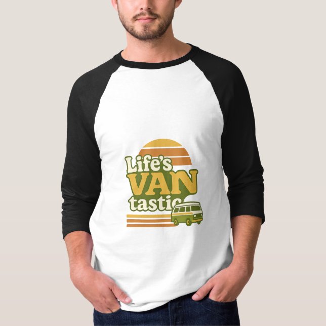 T-shirt VANtastic Retro les années 70 Van Graphic (Devant)