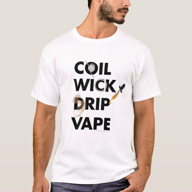 T-shirt Vape de dérive de bobines par VapeGoat (Devant)