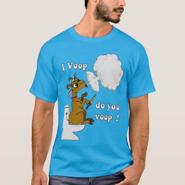 T-shirt Vape | Funny Vaping I Voop Chèvre par VapeGoat™ (Devant)