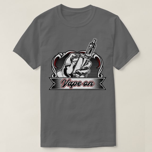 T-shirt Vape sur Vaper Vintage Vaping (Design devant)
