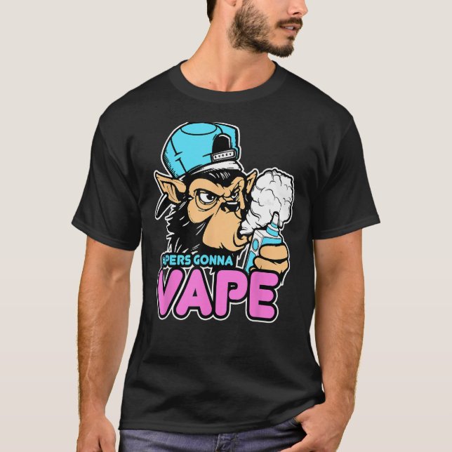 T-shirt Vapers Gonna Vape Gorilla Vape Tee (Devant)