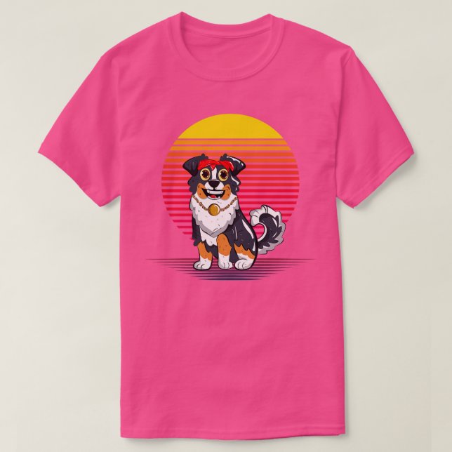 T-shirt Vapeur de berger australien (Design devant)
