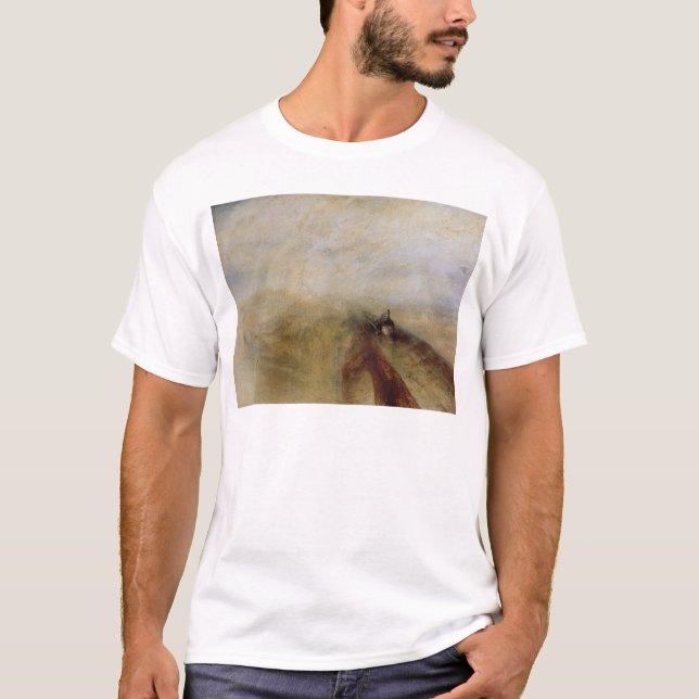 T-shirt Vapeur de pluie de Joseph Mallord William Turner | (Devant)
