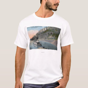 T-shirt Vapeur de ville de Dallas sur le fleuve Columbia