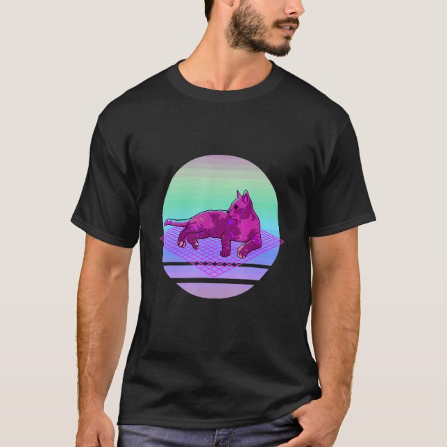 T-shirt Vapeur esthétique Rétro Synthwave Inspiré Ca (Devant)