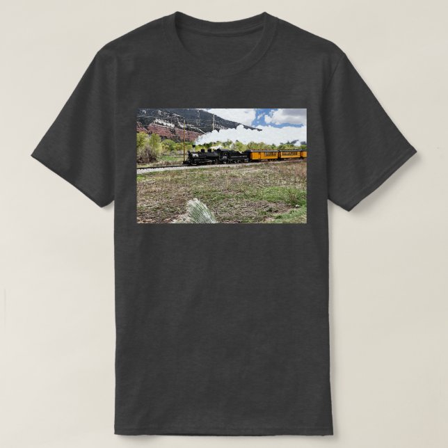 T-shirt Vapeur Locomotive Durango Et Silverton Railroad (Design devant)