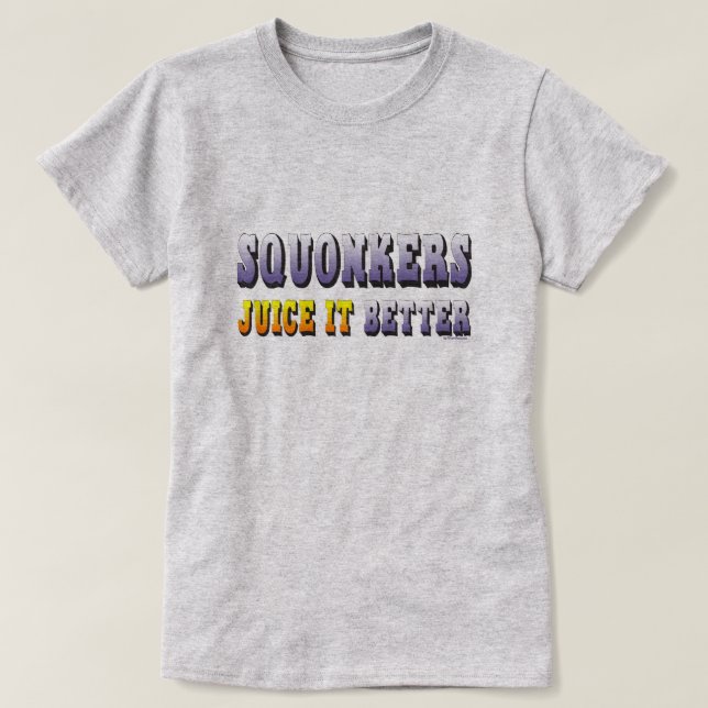 T-shirt VAPhirt | Squonkers Jus it Better VapeGoat™ (Design devant)