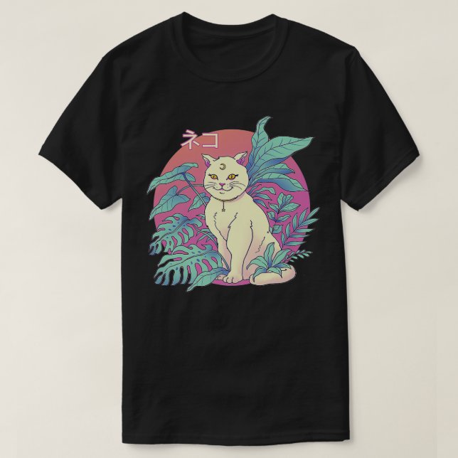 T-shirt Vapor Cat Premium (Design devant)