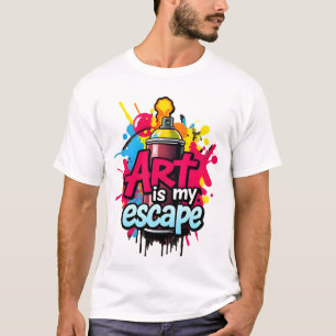 T-shirt Vaporisateur Peinture Art Escape - Urbain inspiré 