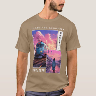 T-shirt Vaporwa nostalgique japonaise éthérée des années 9