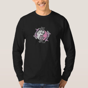 T-shirt Vaporwave 恋 esthétique 愛 Koi Fish Yin Et Yang 1