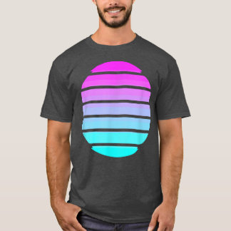 T-shirt Vaporwave 80s 90s Electro Sunrise Pop culture