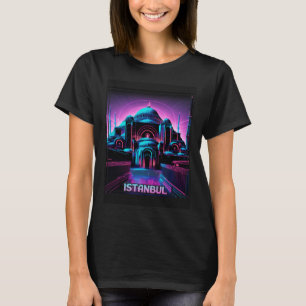 T-shirt Vaporwave 80s Style rétro Hagia Sophia Istanbul Tu