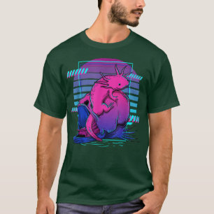 T-shirt Vaporwave Axolotl 90s Japonais Axolotl 