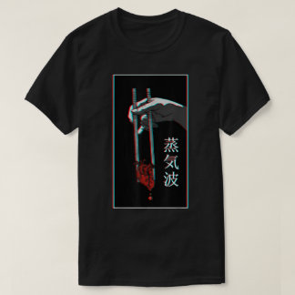 T-shirt Vaporwave Cœur Baguettes Glitch Art