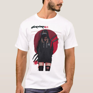 T-shirt Vaporwave Cyberpunk Samurai Cool Girl