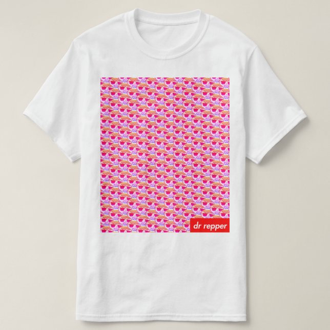 T-shirt Vaporwave de motif de logo (Design devant)